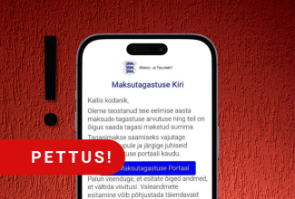 Mobiilivaade õngitsussõnumist